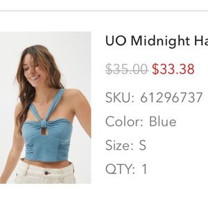 Urban outfitters crop top